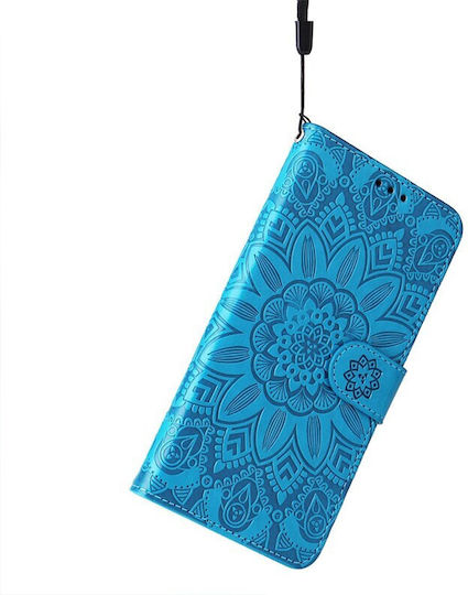 Embossed Sunflower Wallet Μπλε (Honor 200 Lite 5G)