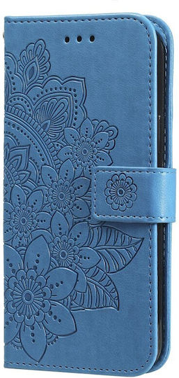 Flowers Brieftasche Blau (Honor 200 Lite 5G)