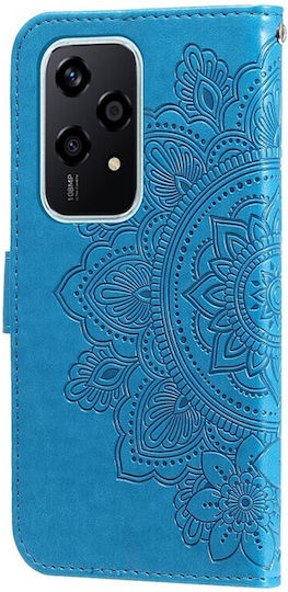 Flowers Brieftasche Blau (Honor 200 Lite 5G)