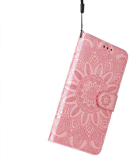 Embossed Sunflower Wallet Ροζ (Honor 200 Lite 5G)