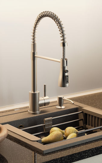 Quadron Beige Kitchen Sink Colander