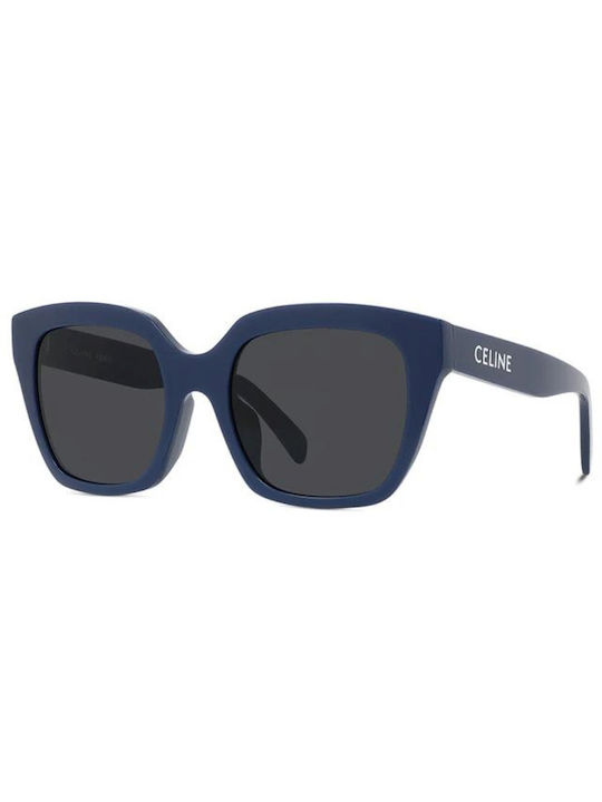 Celine Women's Sunglasses with Blue Plastic Frame and Gray Lens CL40198F-90A