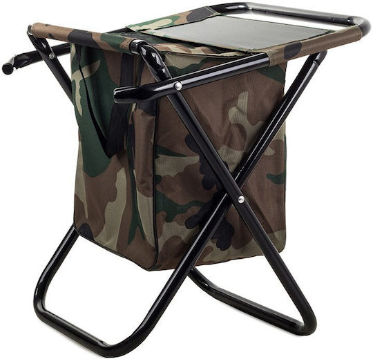 Folding Fishing Chair Zola Thermal Bag Backrest Carrying Handles Army Model