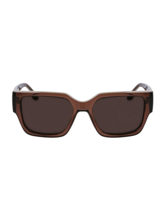 Karl Lagerfeld Damen Sonnenbrille mit Braun Kunststoff Gestell und Braun Linse