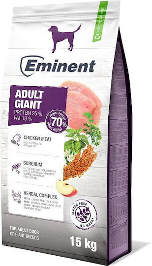 Eminent 15kg Dry Food for Adult Large Breed Dogs with Chicken