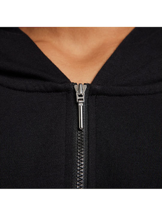Sportswear Women's Sweatshirt Jacket Hooded Black