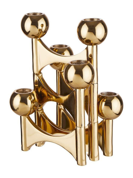 Butlers Variation Kerzenhalter Aluminium in Gold Farbe 51x5x20cm 1Stück