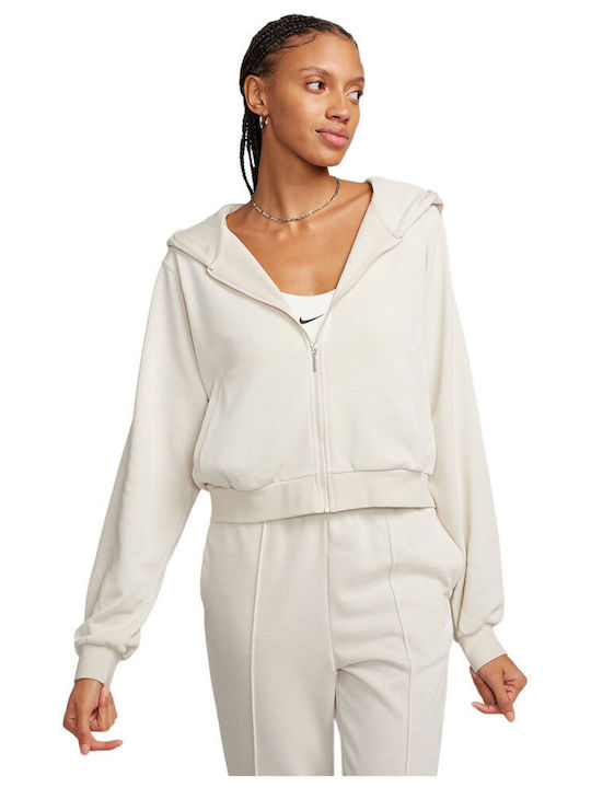 Sportswear Women's Sweatshirt Jacket Hooded Ecru