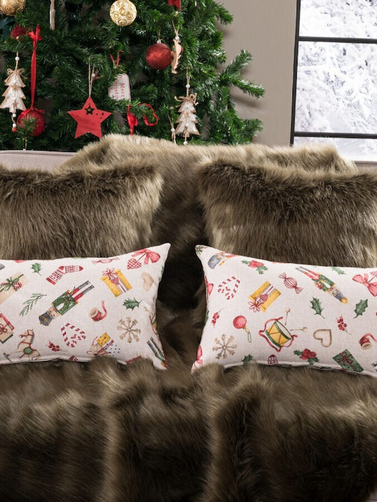 Teoran Christmas Decorative Rectangular Pillowcase 30x50cm