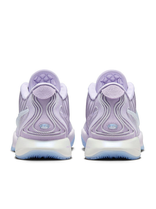 LeBron XXI Low Basketball Shoes Barely Grape / Lilac Bloom / Summit White / Light Armory Blue