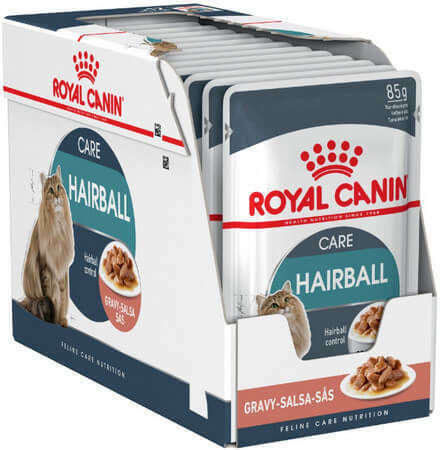 Royal Canin Hairball Υγρή Τροφή για Ενήλικες Γάτες σε Φακελάκι με Ψάρια και Πουλερικά 85gr