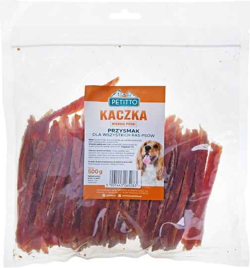 Petitto Enten Soft Stripes Hundesnack 500 g