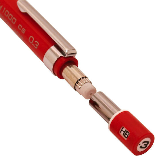 Pentel 1000 Mechanischer Bleistift Metallisch 1Stück Rot