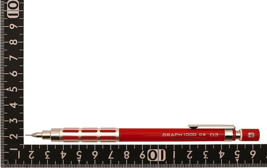 Pentel 1000 Mechanischer Bleistift Metallisch 1Stück Rot