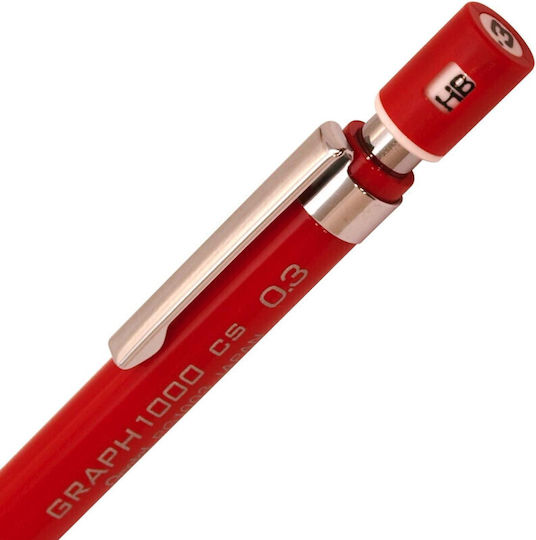 Pentel 1000 Mechanischer Bleistift Metallisch 1Stück Rot