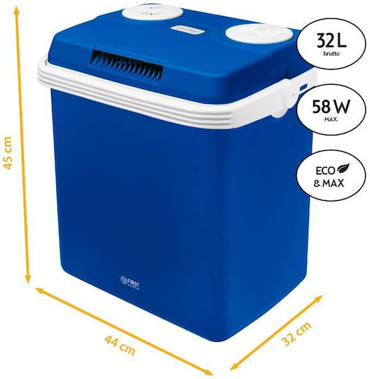 First Austria Portable Thermoelectric Fridge 32L 12V 230V Blue