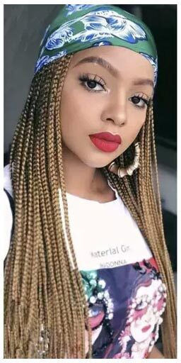 Carnival Wig with Braids Blond 60cm