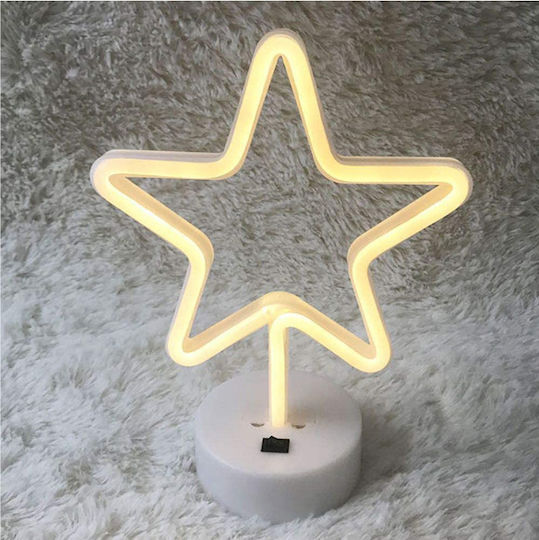 Illuminated Christmas Figure Sign White