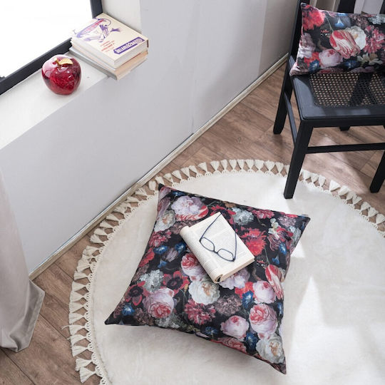 Teoran Față De Pernă Alegria Din Catifea Multicoloră 30x60cm