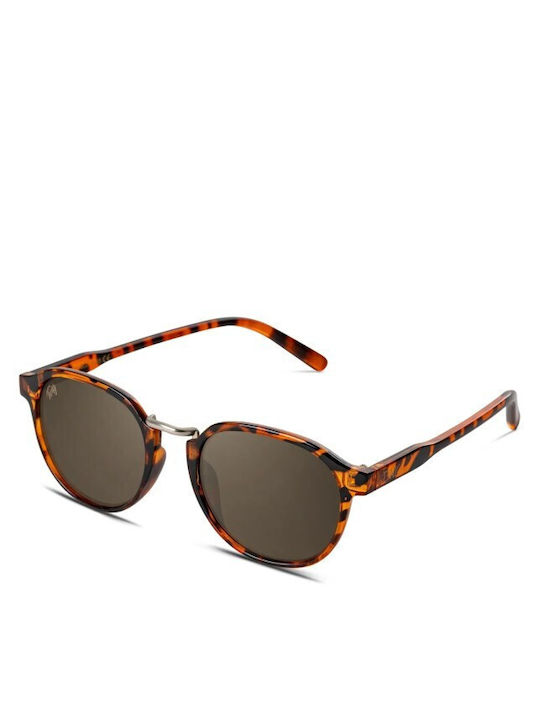Twig Bloom Unisex Sunglasses with Brown Tartaruga Frame and Brown Lens BLM03