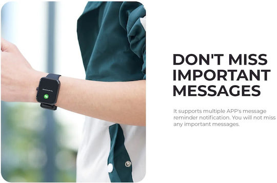 Havit M9035 Smartwatch mit Pulsmesser (Schwarz)