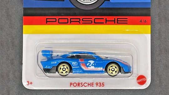 Hot Wheels Toy Car Porsche 935 - Blue for 3++ Years