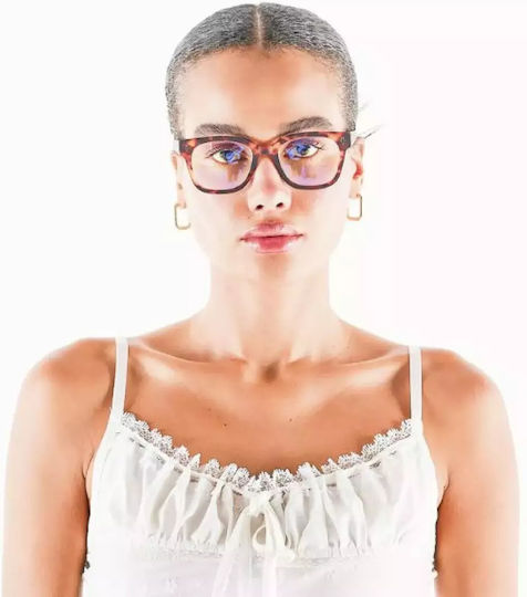 Okkia Giovanni Männlicher Acetat Bräuner Brillengestelle mit Rezept OK017CH
