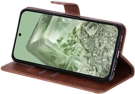 Zipper Wallet Καφέ (Google Pixel 8a)