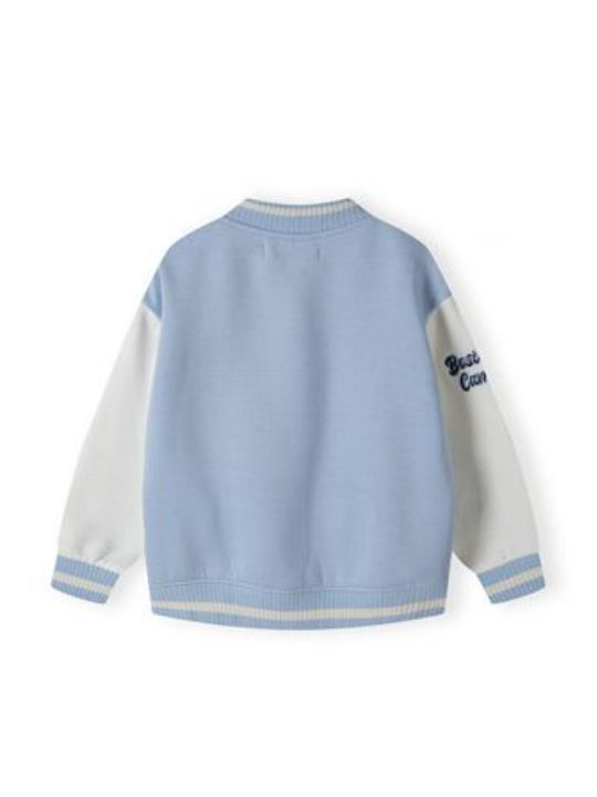 Minoti Kids Cardigan Fleece Blue