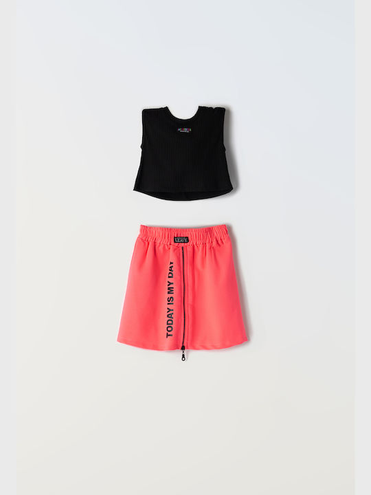 Εβίτα Kids Set with Skirt Summer 2pcs Fuchs