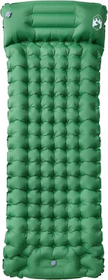 vidaXL Self-Inflating Single Camping Sleeping Mat in Green color