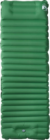 vidaXL Self-Inflating Single Camping Sleeping Mat in Green color