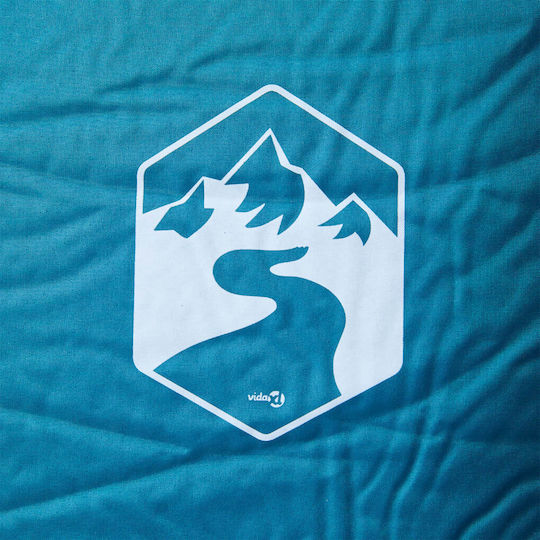 vidaXL Selbstaufblasend Einzeln Camping Schlafmatte 195x64cm Dicke 4.5cm in Turquoise Farbe { pn }}