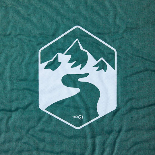 vidaXL Self-Inflating Single Camping Sleeping Mat 195x64cm Thickness 4.5cm in Green color