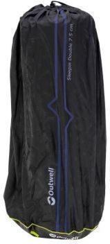 Outwell Sleepin Self-Inflating Double Camping Sleeping Mat 183x128cm Thickness 7.5cm Black