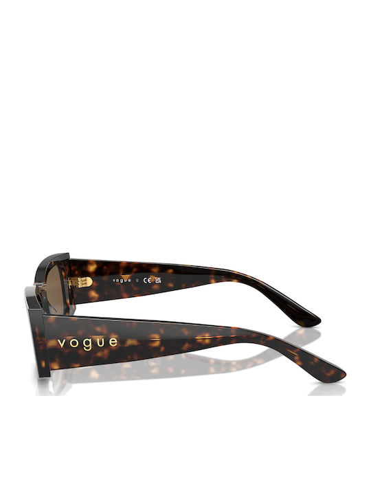 Vogue Women's Sunglasses with Brown Tartaruga Plastic Frame and Brown Lens VO5584S W65673
