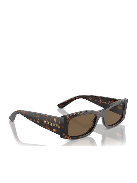 Vogue Women's Sunglasses with Brown Tartaruga Plastic Frame and Brown Lens VO5584S W65673