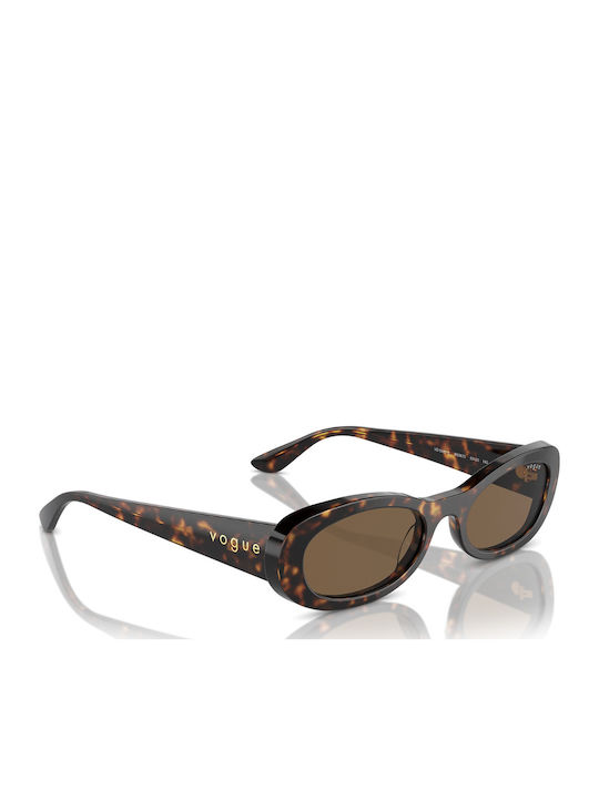 Vogue Women's Sunglasses with Brown Tartaruga Plastic Frame and Brown Lens VO5582S W65673