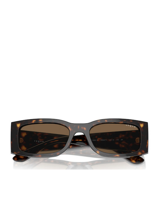 Vogue Women's Sunglasses with Brown Tartaruga Plastic Frame and Brown Lens VO5584S W65673