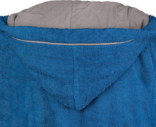 Beauty Home Kids Hooded Bathrobe Blue