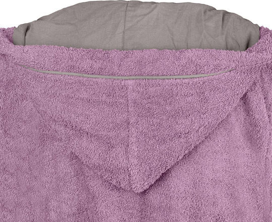 Beauty Home Kids Hooded Bathrobe Lilac