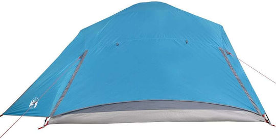 vidaXL Campingzelt Iglu Blau für 6 Personen 335x396x185cm