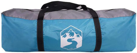 vidaXL Campingzelt Iglu Blau für 6 Personen 335x396x185cm