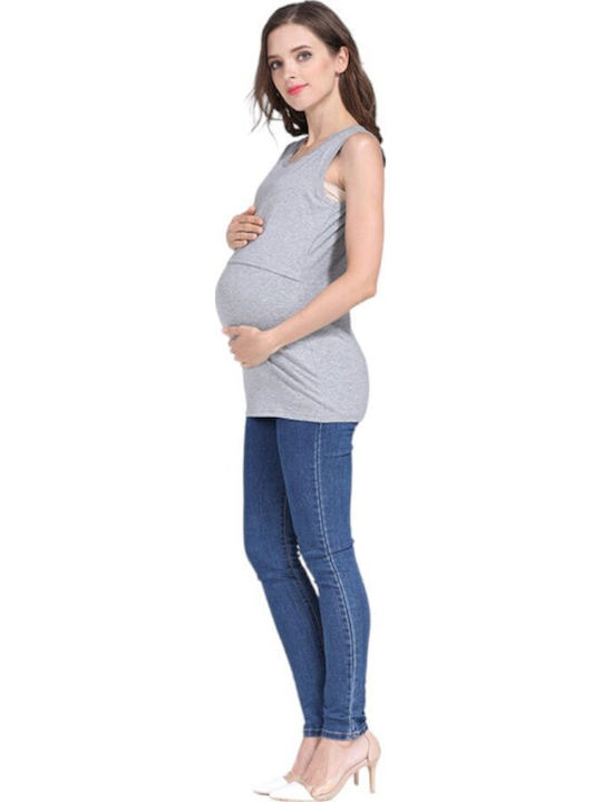 Queen Mother Maternity Top grey