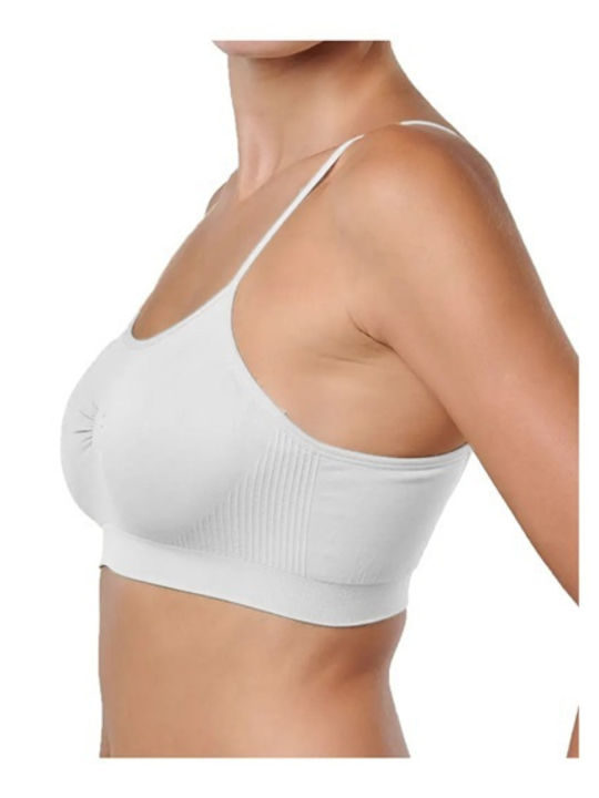 Women's Bra with Removable Padding White