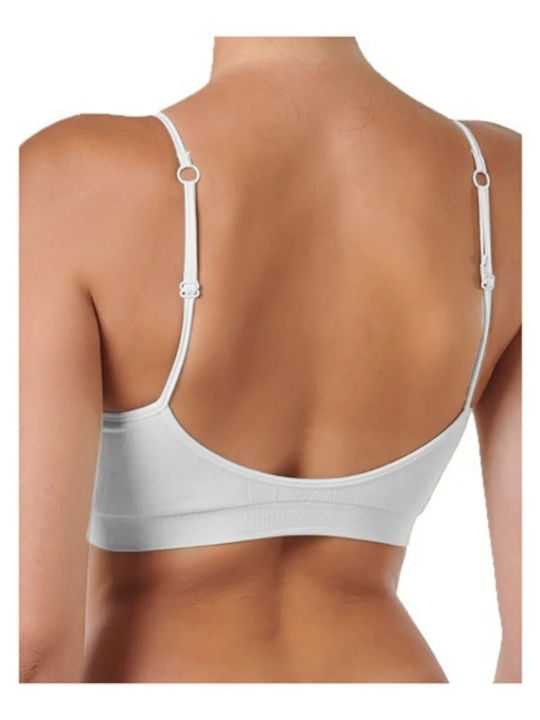 Women's Bra with Removable Padding White