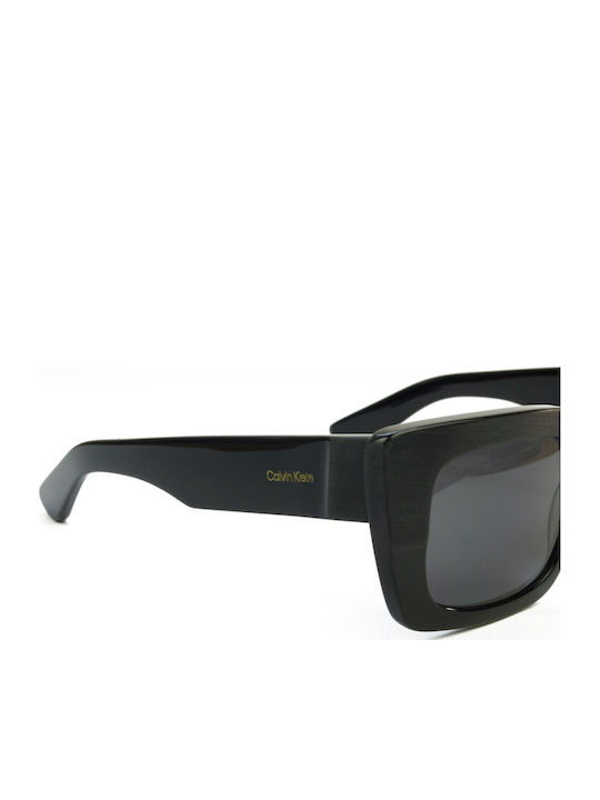 Calvin Klein Unisex Sunglasses with Black Plastic Frame and Black Lens CK24512S 001