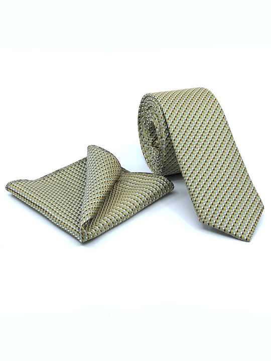 Legend Accessories Men's Tie Set Printed in Green Color