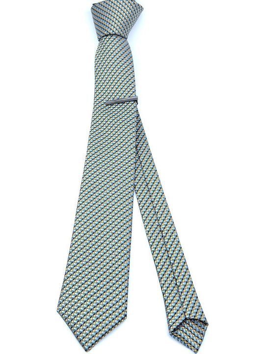 Legend Accessories Men's Tie Set Printed in Turquoise Color