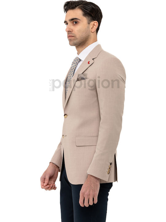 Men's Suit Jacket Slim Fit Beige